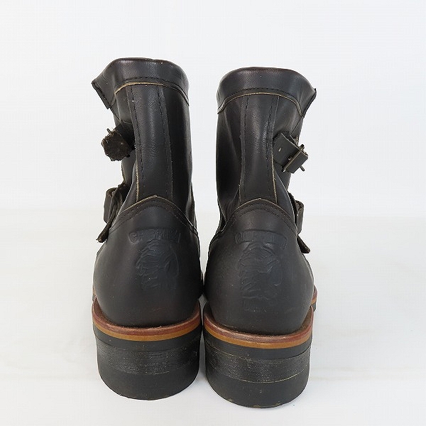 実際に弊社で買取させて頂いたCHIPPEWA/チペワ 7インチ スチールトゥ レザー ショートエンジニアブーツ 91002/7Eの画像 1枚目