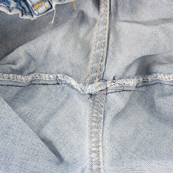 実際に弊社で買取させて頂いたWrangler/ラングラー 紺タグ/ヴィンテージ デニム ウエスタンシャツ/デニムパンツ 2点セットの画像 4枚目