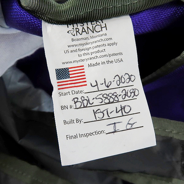 実際に弊社で買取させて頂いたMYSTERY RANCH/ミステリーランチ 2WAY トートバッグ/リュックの画像 6枚目