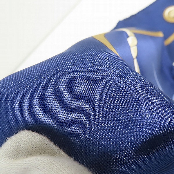 実際に弊社で買取させて頂いたHERMES/エルメス 大航海 GRAND LARGE/グラン・ラージュ 大判ストールの画像 5枚目