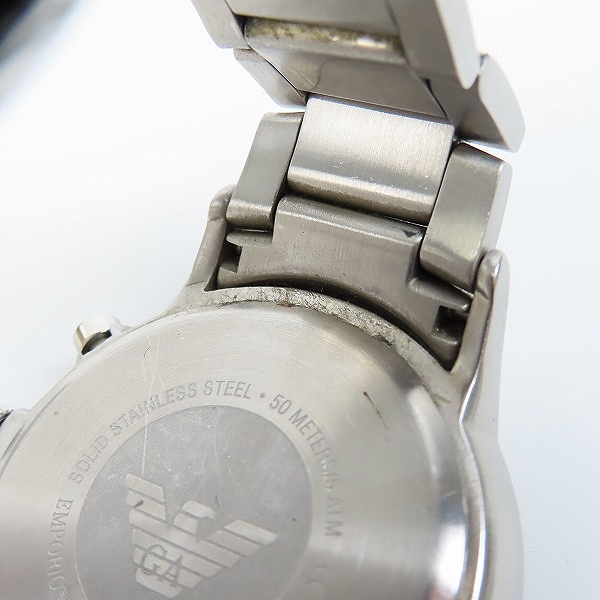 実際に弊社で買取させて頂いたEMPORIO ARMANI/エンポリオアルマーニ クロノグラフ デイト クォーツ 腕時計  AR2448【動作未確認】の画像 5枚目