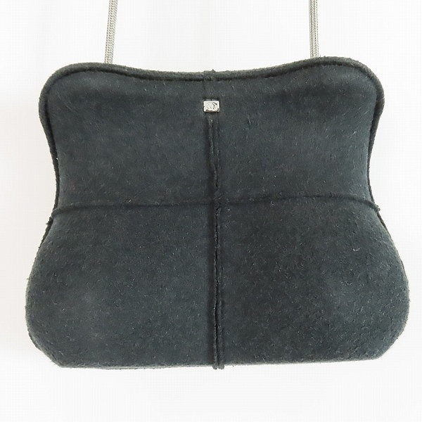 実際に弊社で買取させて頂いた【ギャラ付き】CHANEL/シャネル IDENTIFICATION フェルト ショルダーバッグ/ヒップバッグの画像 1枚目