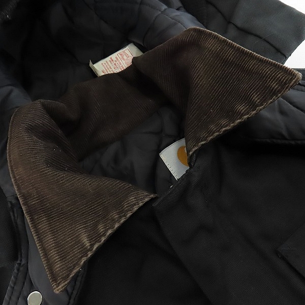 実際に弊社で買取させて頂いたCarhartt/カーハート USA製 Arctic Traditional Coat/カバーオール キルトライニング ダック地 ジャケット/Mの画像 9枚目