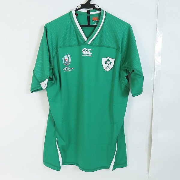 実際に弊社で買取させて頂いたCANTERBURY/カンタベリー 2019年 ラグビーワールドカップ アイルランド代表 ホームラグビージャージ VWR39004/M