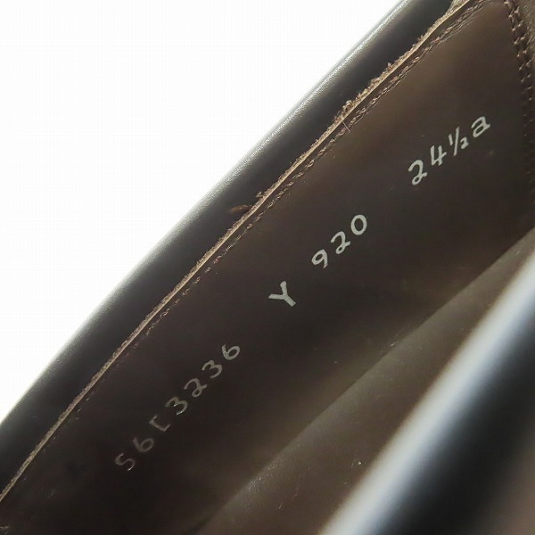 実際に弊社で買取させて頂いたREGAL/リーガル レザー ローファー Y920/24.5aの画像 5枚目