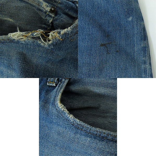 実際に弊社で買取させて頂いたLevis/リーバイス 501 ヴィンテージ 66前期 刻印6 スモールe ボタンフライ デニムパンツの画像 9枚目