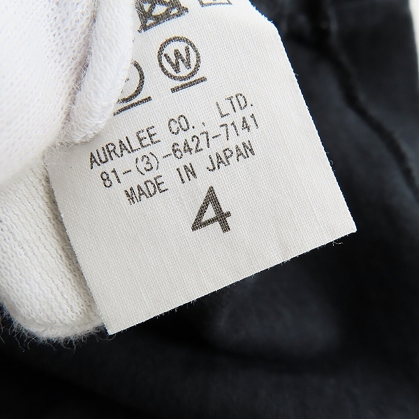 実際に弊社で買取させて頂いたAURALEE/オーラリー STAND UP TEE Tシャツ ブラック A20ST01SU/4の画像 3枚目