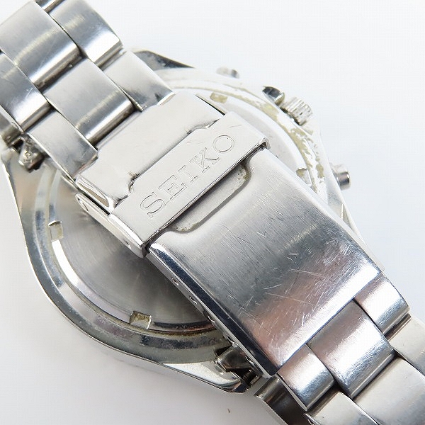 実際に弊社で買取させて頂いたSEIKO/セイコー パイロット クロノグラフ 腕時計/ウォッチ 7T92-0CF0【動作未確認】の画像 5枚目