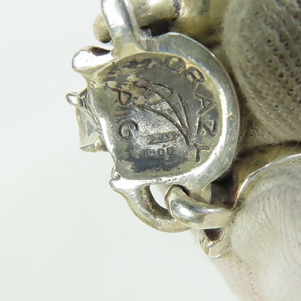 実際に弊社で買取させて頂いたCRAZY PIG/クレイジーピッグ 8 スカルリンク ブレスレット の画像 7枚目