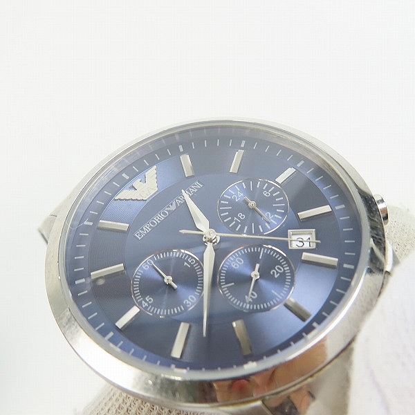 実際に弊社で買取させて頂いたEMPORIO ARMANI/エンポリオアルマーニ クロノグラフ デイト クォーツ 腕時計  AR2448【動作未確認】の画像 7枚目