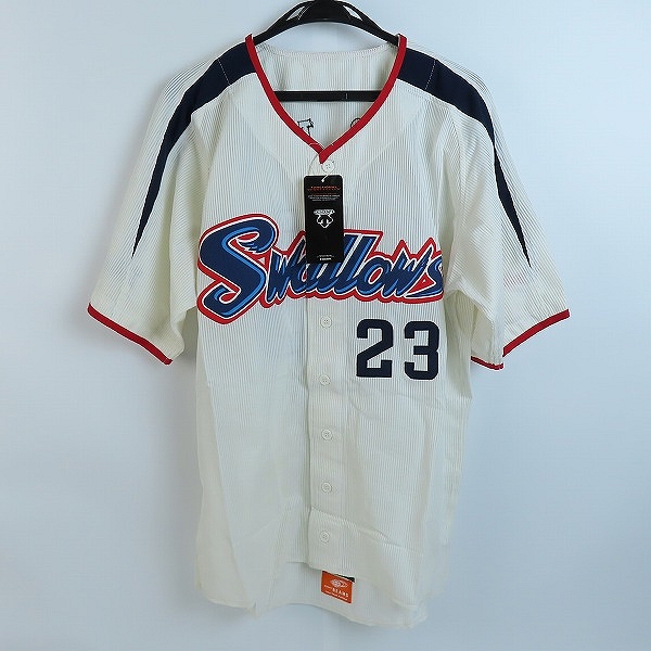 実際に弊社で買取させて頂いたデサント×ビームス 東京ヤクルトスワローズ 2006 ホーム レプリカユニフォーム #23青木 DYS-0601/FREE