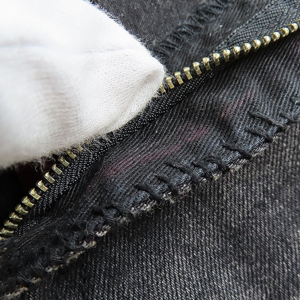 実際に弊社で買取させて頂いたNEIGHBORHOOD/ネイバーフッド Black Icon Savage Medium Denim/13oz-PT/サベージ ダメージ 加工 デニム パンツ DCNH-PT-12/Sの画像 5枚目