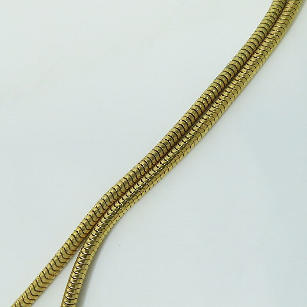 実際に弊社で買取させて頂いたGIVENCHY/ジバンシィ 4Gロゴネックレス ゴールドの画像 4枚目