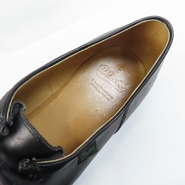 実際に弊社で買取させて頂いたPARABOOT/パラブーツ MICHAEL MARCHE Ⅱ/ミカエル レザーシューズ 715604 44の画像 4枚目