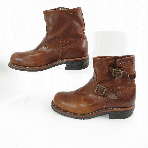 実際に弊社で買取させて頂いたCHIPPEWA/チペワ  レザー ショート エンジニアブーツ 91065/10Eの画像 3枚目