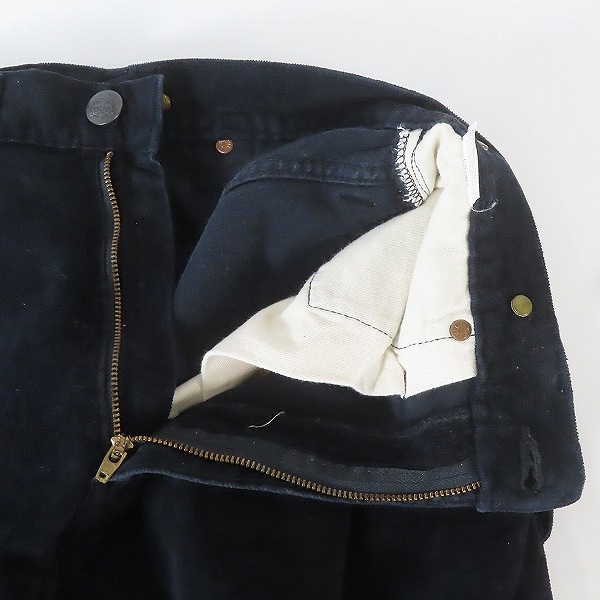 実際に弊社で買取させて頂いたEVISU/エヴィス Lot.2536 バックジップボンテージパンツ ベロア 28の画像 4枚目