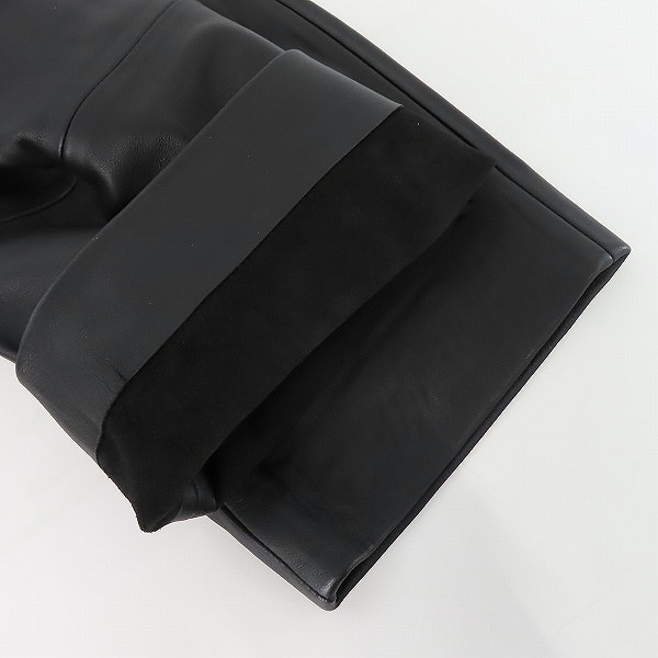 実際に弊社で買取させて頂いたADAM ET ROPE/アダムエロペ ラムレザー ワイドパンツ  GMS-11120-B /Lの画像 6枚目