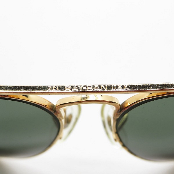 実際に弊社で買取させて頂いたRay-Ban/レイバン B&L/ボシュロム社製 ティアドロップ型 アイウェア/サングラス ゴールド の画像 5枚目