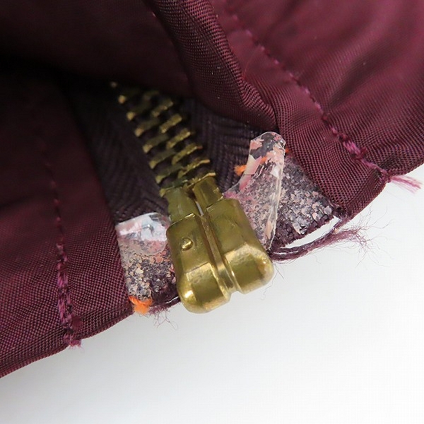 実際に弊社で買取させて頂いたALPHA INDUSTRIES/アルファインダストリーズ MA-1 リバーシブル フライトジャケット ワインレッド系/MIL-J-82790J Lの画像 7枚目