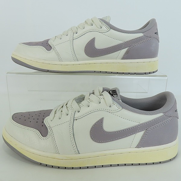 実際に弊社で買取させて頂いたNIKE/ナイキ AIR JORDAN 1 RETRO LOW OG/エアジョーダン1 レトロ アトモスフィアグレー CZ0790-101/27.5の画像 3枚目