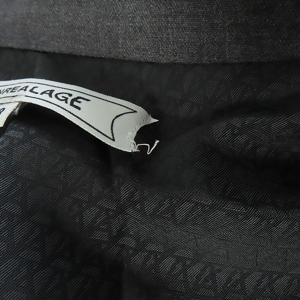 実際に弊社で買取させて頂いたANREALAGE/アンリアレイジ 18SS TAPING GATHER TAILORED JACKET テーピング ギャザー テーラードジャケット/38の画像 5枚目