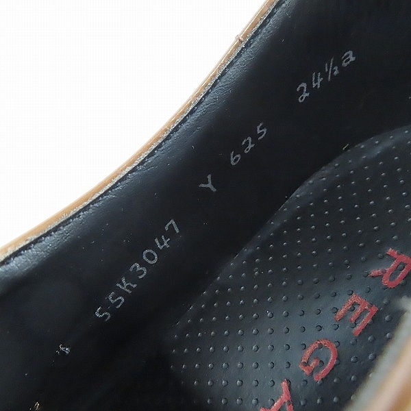 実際に弊社で買取させて頂いたREGAL/リーガル モンクストラップ レザーシューズ/Y625/24.5の画像 5枚目