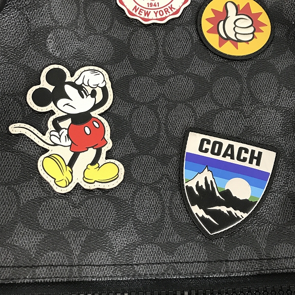 実際に弊社で買取させて頂いたCOACH×Disney/コーチ×ディズニー シグネチャー リュックサック 3837の画像 6枚目