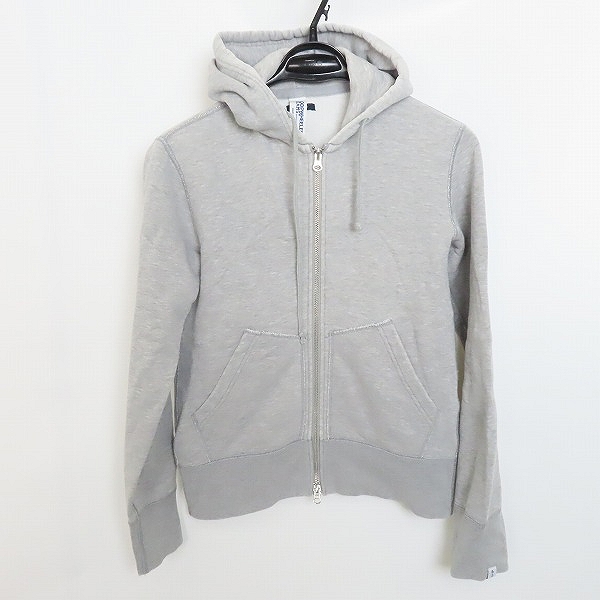 実際に弊社で買取させて頂いたLOOPWHEELER×BEAMS+/ループウィラー×ビームスプラス ジップアップ パーカー グレー S