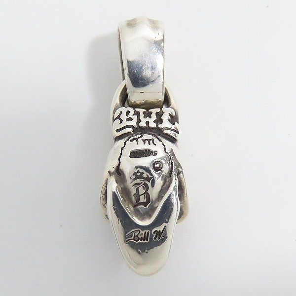 実際に弊社で買取させて頂いたBWL/ビルウォールレザー  Good Luck Skull/グッドラックスカル ペンダント/チャーム ラージの画像 2枚目