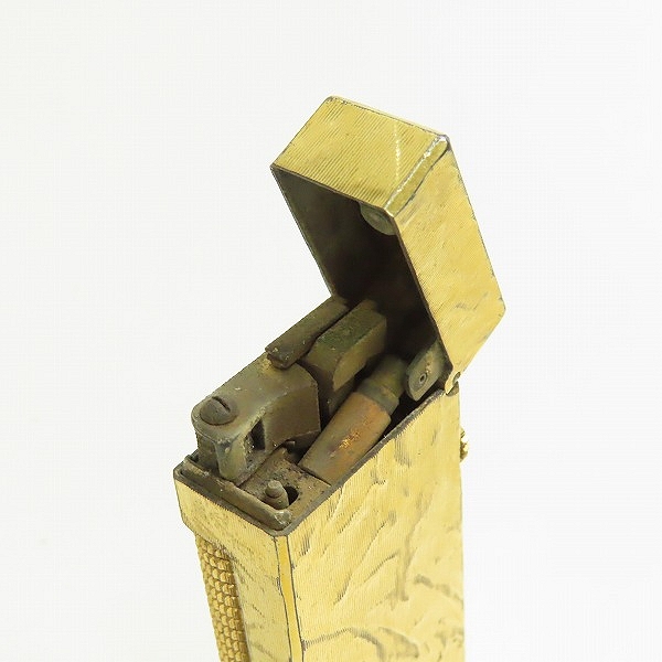 実際に弊社で買取させて頂いたdunhill/ダンヒル サイドローラー ガスライター ゴールドカラーの画像 7枚目