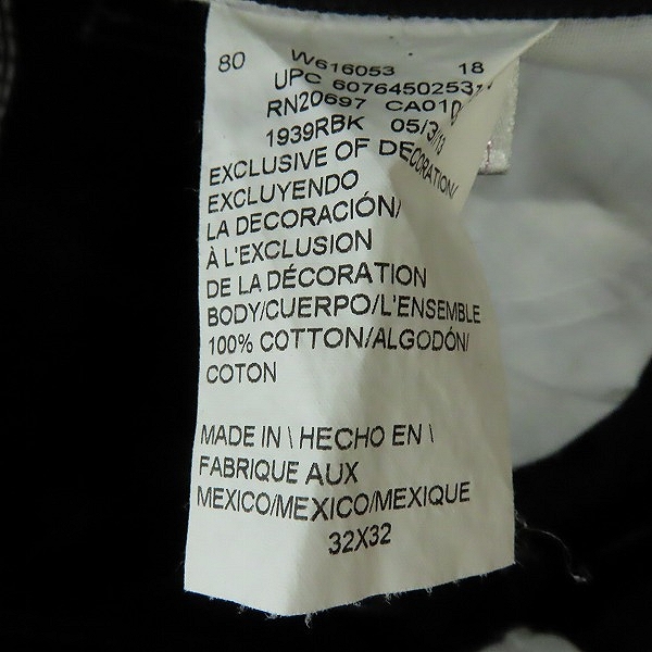 実際に弊社で買取させて頂いたDickies/ディッキーズ ダック地 ワークパンツ ブラック /32の画像 3枚目