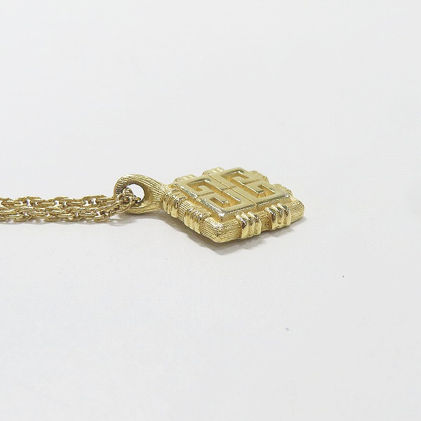 実際に弊社で買取させて頂いたGIVENCHY/ジバンシィ 4Gスクエアロゴ ネックレス ゴールドの画像 3枚目