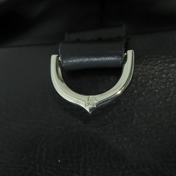 実際に弊社で買取させて頂いたMASTERMIND WORLD×VANSON/マスターマインド×バンソン 17AW 背面スカル ロゴ プリント ライダース MWVP17-BL001-1/XXLの画像 8枚目