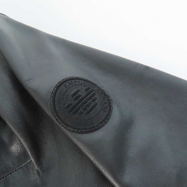 実際に弊社で買取させて頂いたEMPORIO ARMANI/エンポリオアルマーニ レザージャケット 3Y1B96 1LAGZ/Sの画像 9枚目