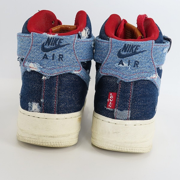 実際に弊社で買取させて頂いたNIKE/ナイキ LEVI'S/リーバイス AIR FORCE 1 HIGH カスタムシューズ/CJ4383-994/27の画像 1枚目