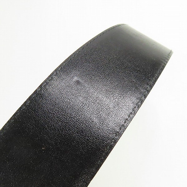 実際に弊社で買取させて頂いたdunhill/ダンヒル ロゴバックルレザーベルト ブラック/ゴールド 32/80の画像 8枚目