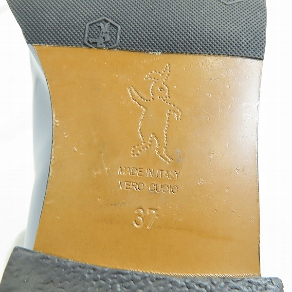 実際に弊社で買取させて頂いたMARNI/マルニ センタージップレザーシューズ/37の画像 5枚目