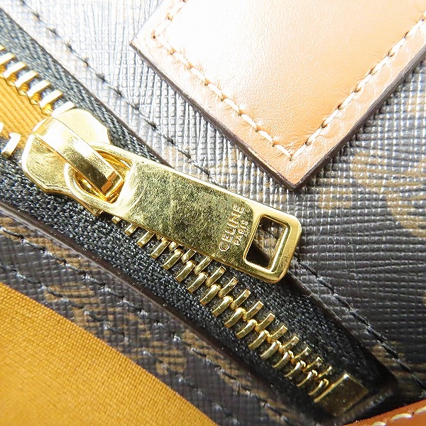 実際に弊社で買取させて頂いたCELINE/セリーヌ スモール バーティカルカバ トリオンフ 2way ショルダーバッグ/トートバッグ 191542BZKの画像 6枚目