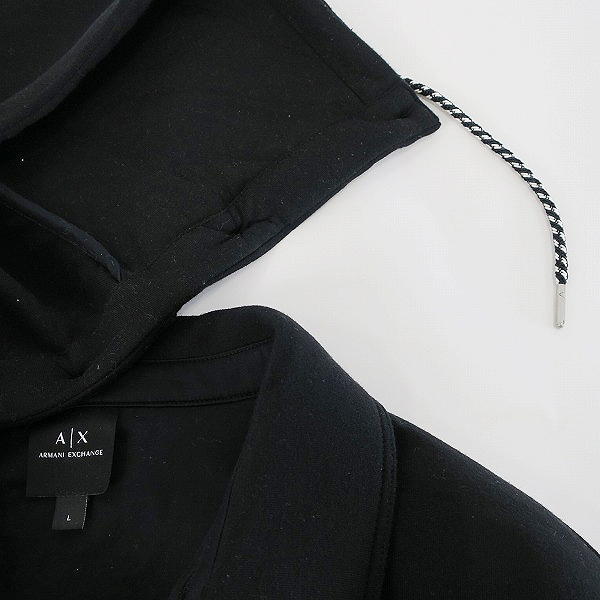 実際に弊社で買取させて頂いたARMANI EXCHANGE/アルマーニエクスチェンジ 2WAYフーディジャージージャケット フードロゴ 3gzmgc zj3bz/Lの画像 6枚目