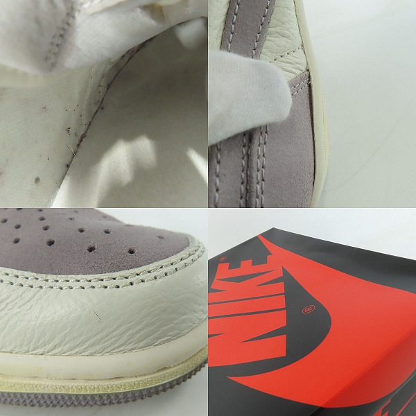 実際に弊社で買取させて頂いたNIKE/ナイキ AIR JORDAN 1 RETRO LOW OG/エアジョーダン1 レトロ アトモスフィアグレー CZ0790-101/27.5の画像 6枚目