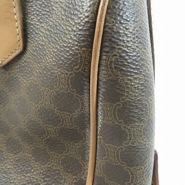 実際に弊社で買取させて頂いたCELINE/セリーヌ マカダム柄 ハンドバッグ/ミニボストンバッグ PVCレザーの画像 8枚目