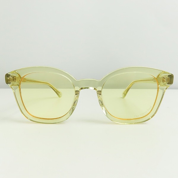 ☆The Silent Soul☆サイレントソウル　サングラス　イエローフレーム 7/28 13:00発売】AT SQUARE 02 CLEAR YELLOW FRAME SMOKE LENS