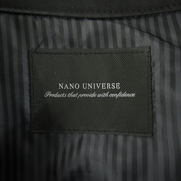 実際に弊社で買取させて頂いたnano universe/ナノユニバース 7DAYS COAT ダブルトレンチコート 668-1211001/XLの画像 2枚目