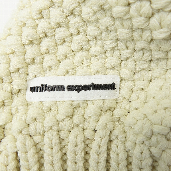 実際に弊社で買取させて頂いたuniform experiment / ユニフォームエクスペリメント COTTON CABLE CREWNECK KNIT  ケーブルニット/UE-202076/3の画像 4枚目