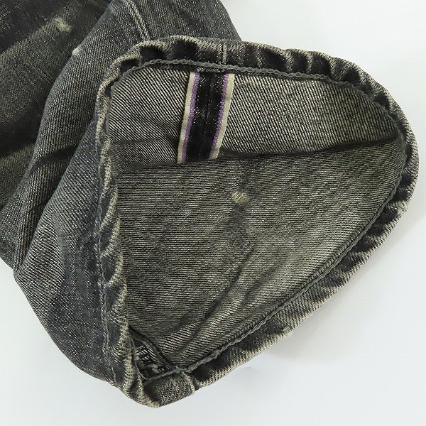 実際に弊社で買取させて頂いたNEIGHBORHOOD/ネイバーフッド BASIC STRAIGHT 06EX SAVAGE LEVEL-4 ダメージ加工 デニムパンツ DCNH-PT-07/S　の画像 6枚目