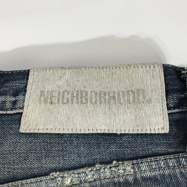 実際に弊社で買取させて頂いたNEIGHBORHOOD/ネイバーフッド 22SS SAVAGE . DP NARROW / C-PT デニムパンツ INDIGO 221XBNH-PTM09/Lの画像 2枚目