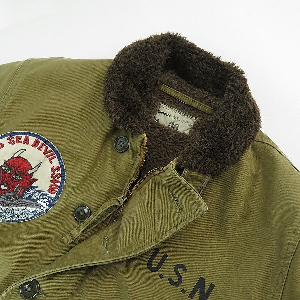 実際に弊社で買取させて頂いたTHE REAL McCOY'S/リアルマッコイズ N-1 デッキジャケット NXsx 88197/36の画像 4枚目