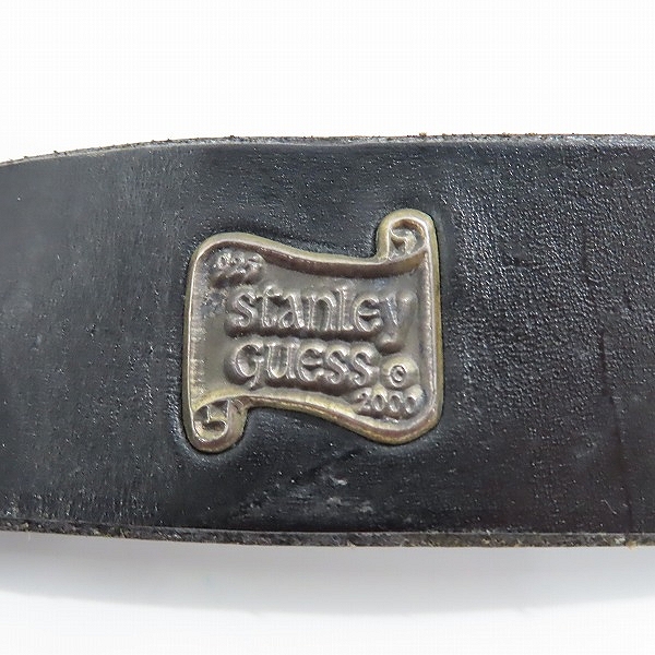 実際に弊社で買取させて頂いたSTANLEY GUESS/スタンリーゲス 1ピースレザーベルトw/4ピーススカルバックルセット スカルアイの画像 4枚目