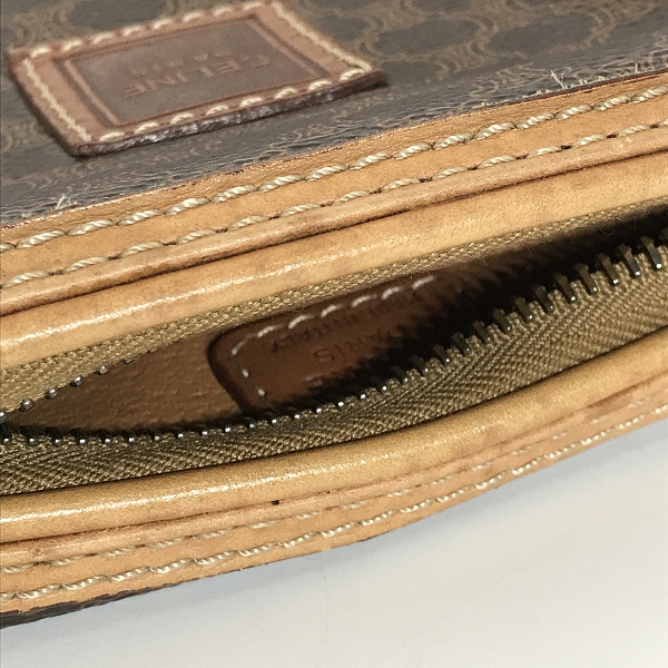 実際に弊社で買取させて頂いたCELINE/セリーヌ マカダム柄 クラッチバッグ ポーチの画像 7枚目