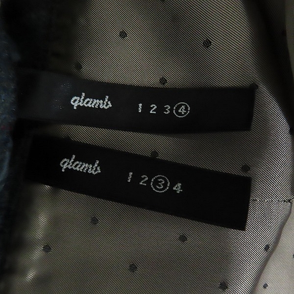 実際に弊社で買取させて頂いたglamb/グラム チェックウール テーラードジャケット/パンツ/セットアップ/3/4の画像 2枚目